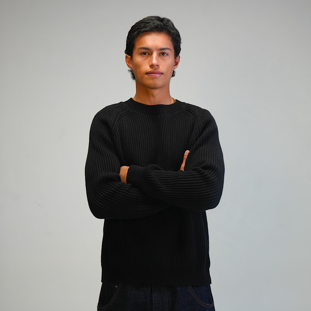 Black Heavyweight Knit — view 3