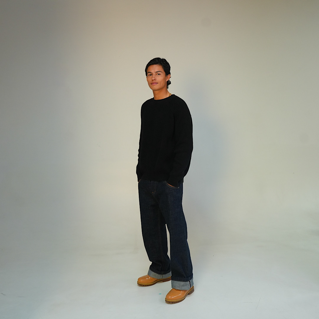 Black Heavyweight Knit — view 4